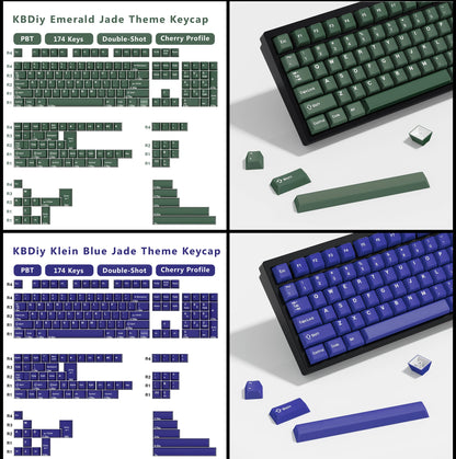 Keycaps KBDiy GMK Illusion perfil Cherry de PBT de doble inyección ISO para kit de teclado mecánico gamer, estilo retro gaming
