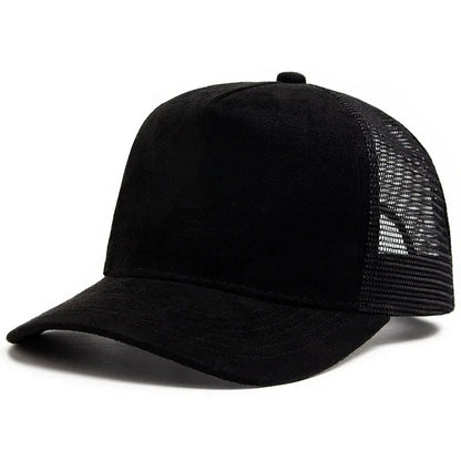 2025 Unisex 5-Panel Mesh Suede Trucker Hat Custom Print Logo Men’s Baseball Cap Spring Summer Breathable Sports Hats Women Gorros
