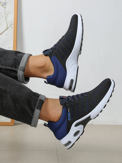 Sapatilhas de Homem Fashion Super Respiráveis com Atacadores para Corrida - Antiderrapantes, duradouras e com conforto almofadado - Sapatilhas de Moda para Homem