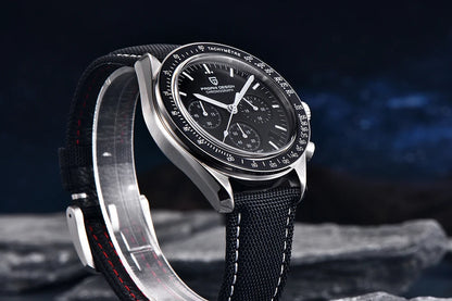 Часовник PAGANI DESIGN Moon – луксозен кварцов хронограф за мъже, спортен стил, сапфирно стъкло с антирефлекторно покритие, луминесцентен дисплей