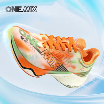 ONEMIX-Nylon Carbon Board Marathon Running Racing Shoes, Professional Stable Support, Shock-relief, Ultra-light Rebound Sneaker