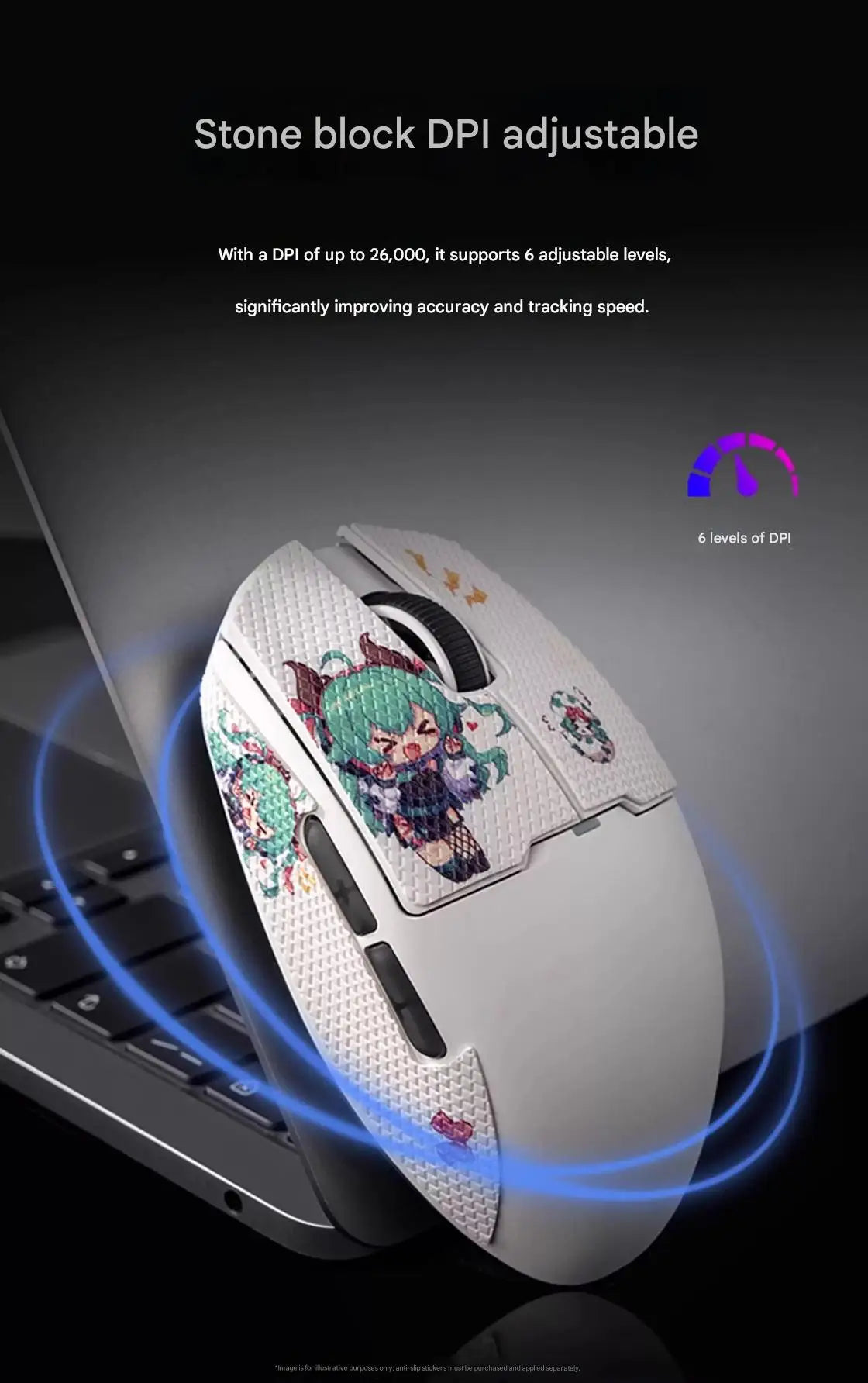 Mouse wireless Bluetooth Aigo GM80 PLUS PRO PAW3311/PAW3395 leggero 1000HZ cablato a tre modalità per gaming ed e-sport, regalo