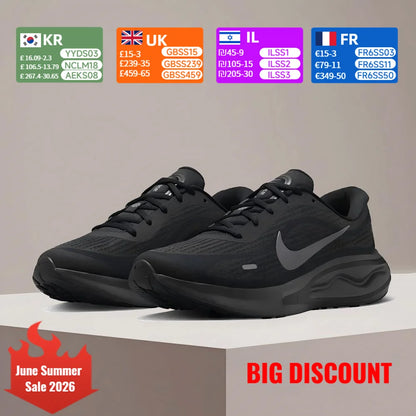 Nike Journey Run herresko: Moderigtige, alsidige, komfortable, skridsikre, holdbare og stødabsorberende løbesko FN0228-009