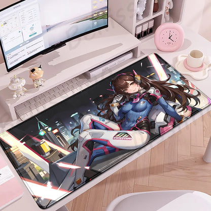Gaming Accessories Overwatch D.Va Mouse Pad Large Keyboard Mousepad PC Cabinet Deskmat XXL Extended Mats Gamer Mousepad