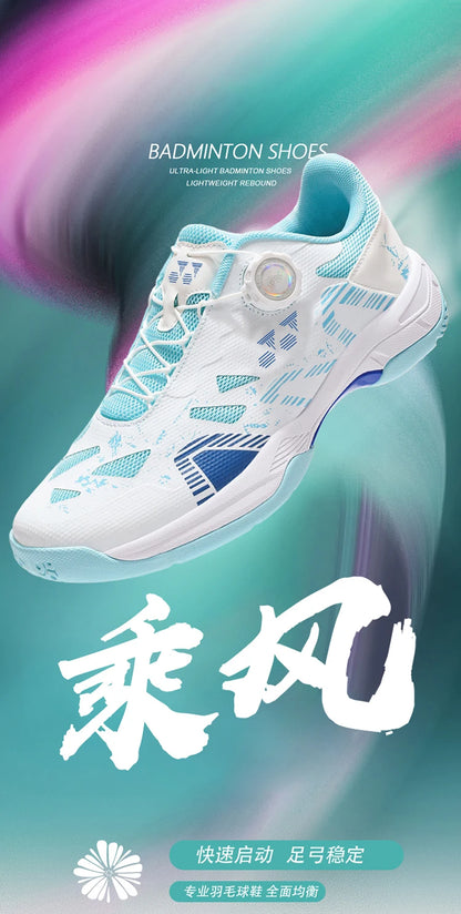 Badminton Shoes Men Training Sports Shoes Indoor and Ooutdoor Anti Slip Wear-resistant Mesh Breathable Table Tennis Tennis Shoes