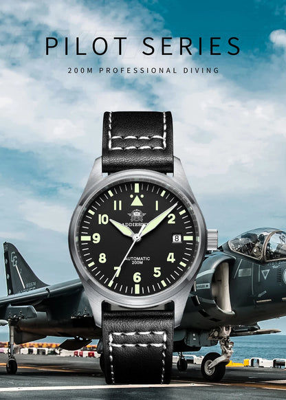 ADDIESDIVE Watches For Men C3 Super Luminous 200m Waterproof Japan 8215 316L Stainless Automatic Mechanical Watch