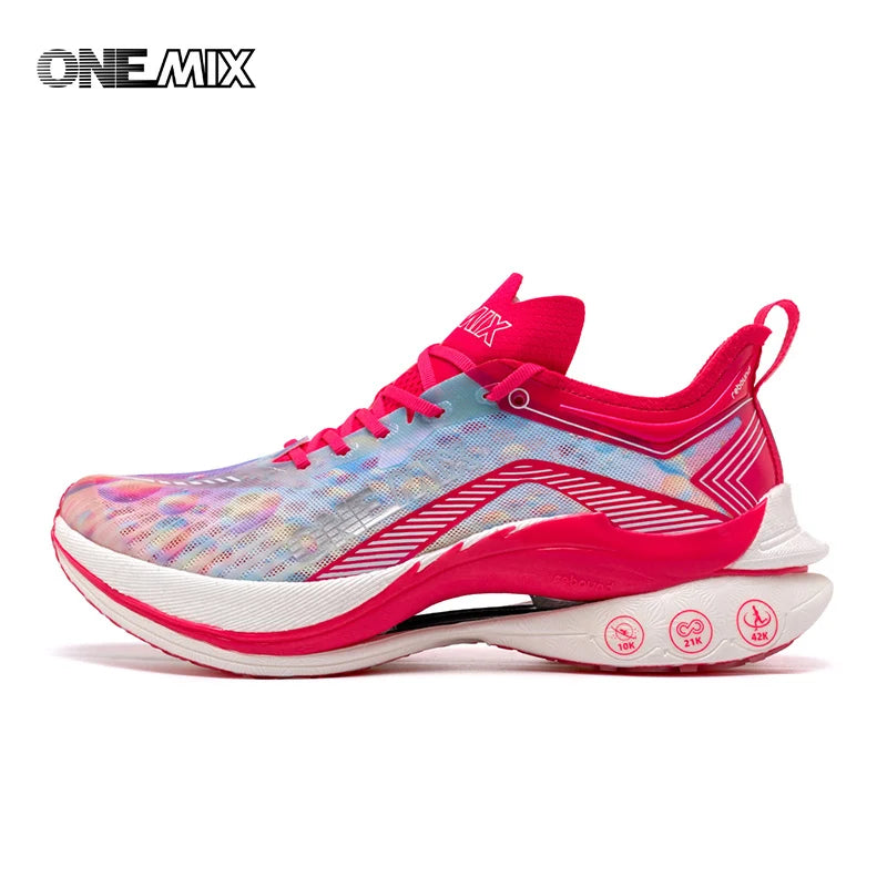 ONEMIX Marathon-Laufschuhe mit Carbonplatte, professionelle stabile Stütze, Stoßdämpfung, ultraleichte Rebound-Sneaker
