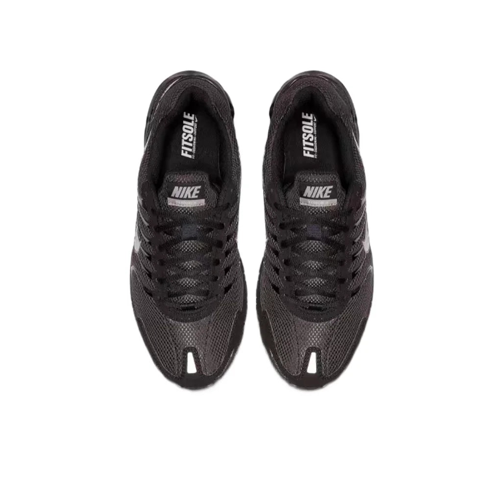 Ténis de corrida casuais de cano baixo Nike Air Max Torch 4 para homem – Preto/Prateado, com atacadores, sola almofadada, respiráveis e resistentes 343846-002