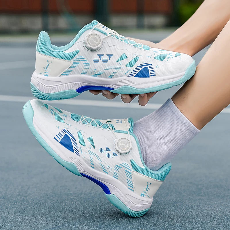 Badminton Shoes Men Training Sports Shoes Indoor and Ooutdoor Anti Slip Wear-resistant Mesh Breathable Table Tennis Tennis Shoes