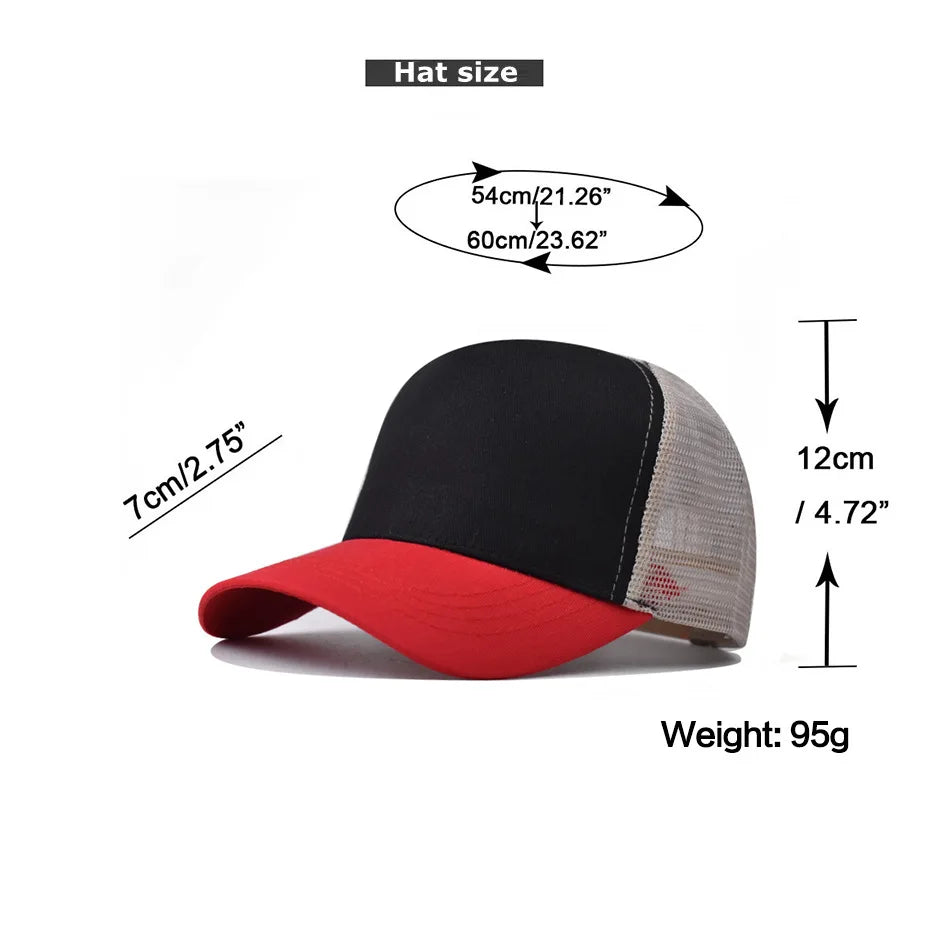 Baseball Cap Adult Net cap Shallow curved eaves Hat Unisex Summer hat Breathable hat shade Spring Autumn Cap Hip Hop Fitted Cap