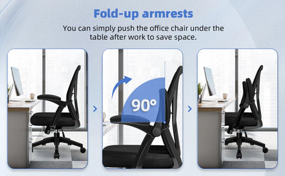 Daccormax Office chair Ergonomic Reclining 90°-125°, Desk chair with Lumbar Support, Computer chair Adjustable, living room chairs