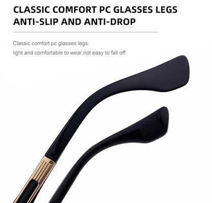 Polarized Classic Square Sunglasses Men 2026 Luxury Brand Steampunk UV400 Driving Sun Glasses For Male Trendy Small Frame Shades