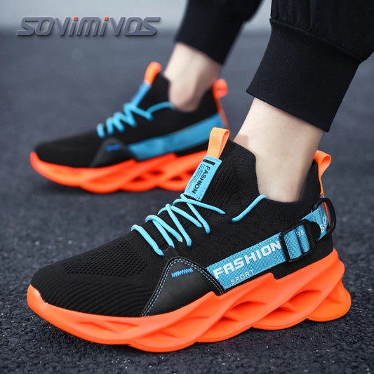 Men's Walking Shoes - Slip-On Tennis Running Shoes Memory Foam Lightweight Work Sneakers for Indoor Outdoor Gym