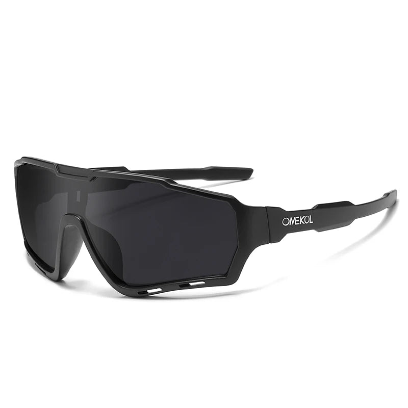 OMEKOL New UV400 Cycling Sunglasses Men Women Softball Fishing Hiking Running Eyewear Outdoor Goggles Baseball Sport Sun Glasses