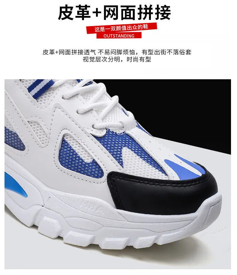 Nuevos zapatos casuales para hombre, para actividades al aire libre; zapatillas deportivas a la moda, ligeras, cómodas y transpirables.