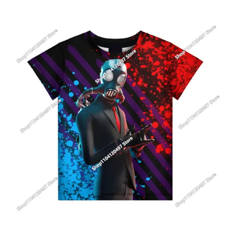 Cartoon Fortnite T Shirt 3D Printed Boys Girls Streetwear Kids Clothes Funny Tshirt O-Neck Summer Tops Birthday Gifts