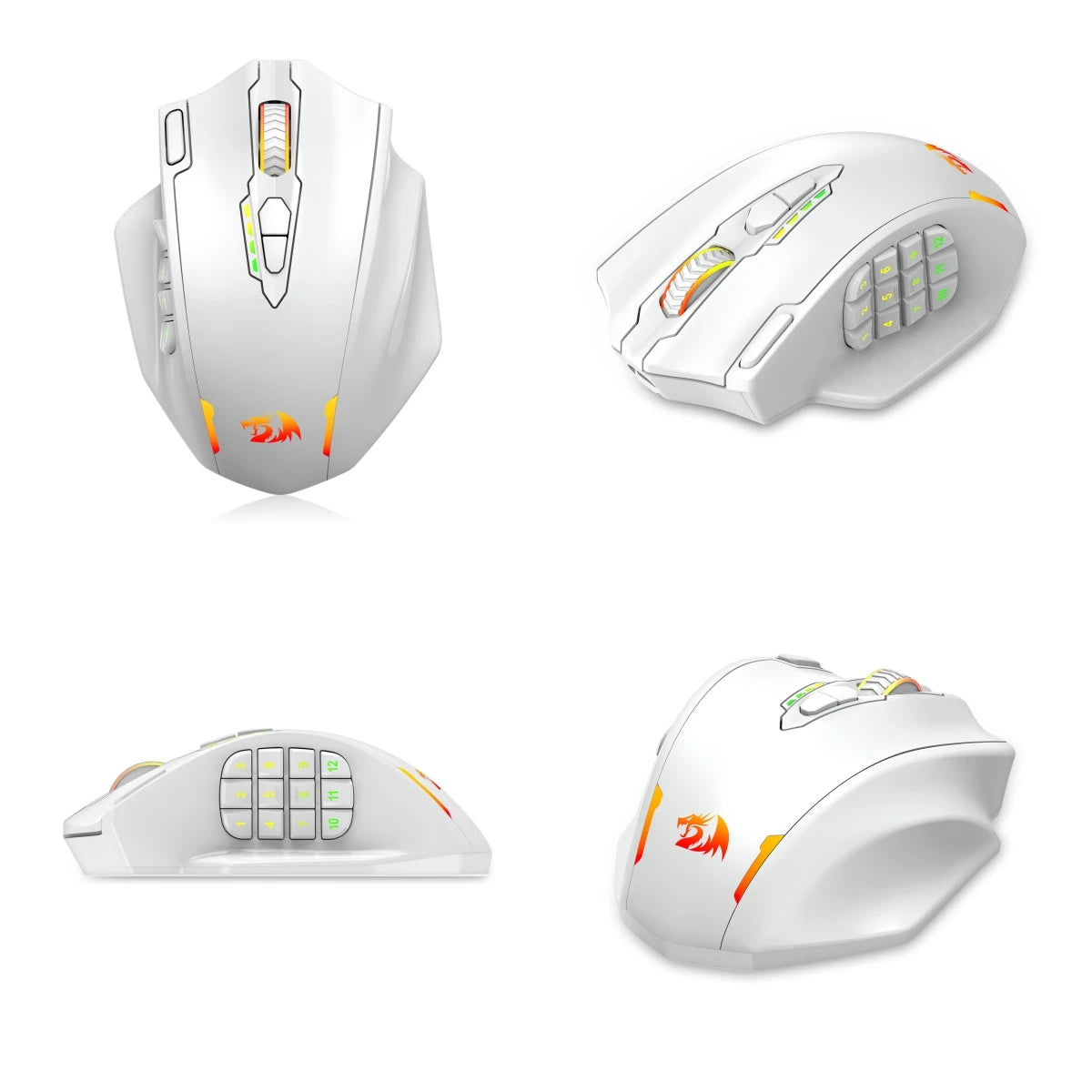 Redragon M913 Wireless Gaming Mouse, 16000 DPI RGB Gaming Mouse, Dual Mode Wired & 2.4GHz Wireless Gaming Mouse with 16 Programmable Buttons