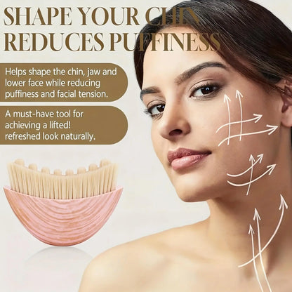 Lymphatic Contour Face Brush, Chin & Jawline Sculpting, Drainage Massager for Face, Ergonomically Designed to Fit The Skin Precisely
