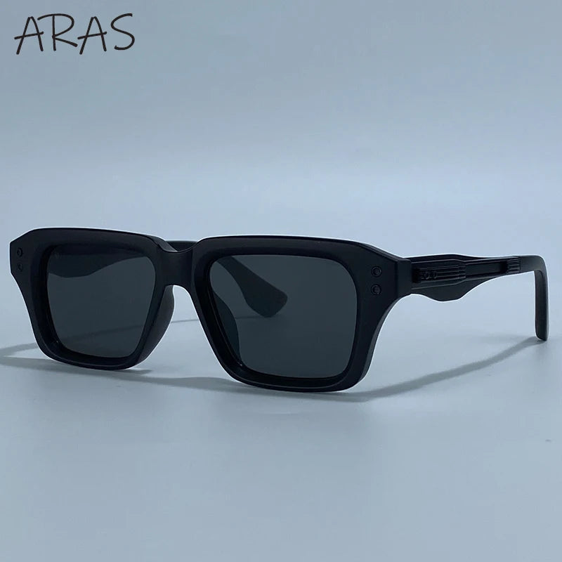 Polarized Classic Square Sunglasses Men 2026 Luxury Brand Steampunk UV400 Driving Sun Glasses For Male Trendy Small Frame Shades