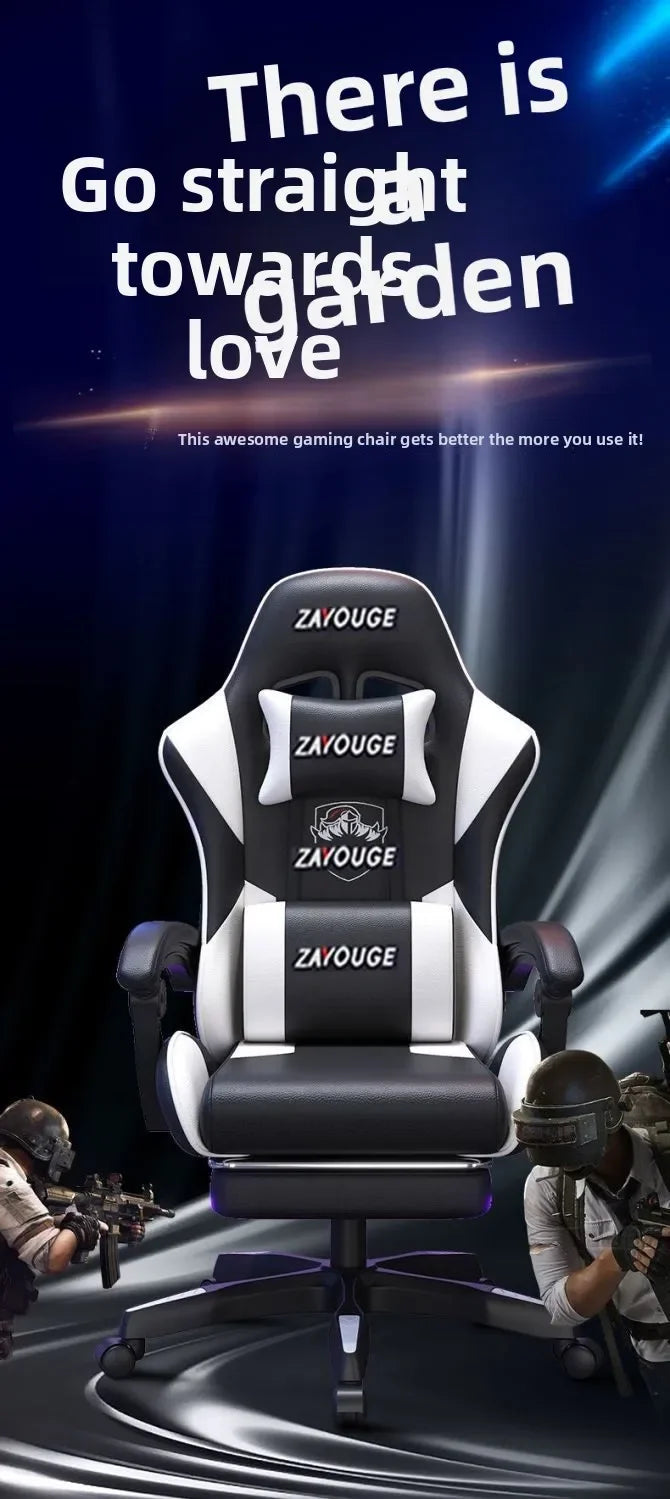 Sedia gaming ergonomica per home office, lunghe sessioni e streamer, regolabile, reclinabile, leggera e resistente