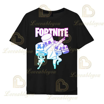 Boys Girls Cartoon T-shirt Fortnite T-shirt Battle Royale 3D 3 to 14 Years Victory Royale Game Kids Tops Teen Clothes