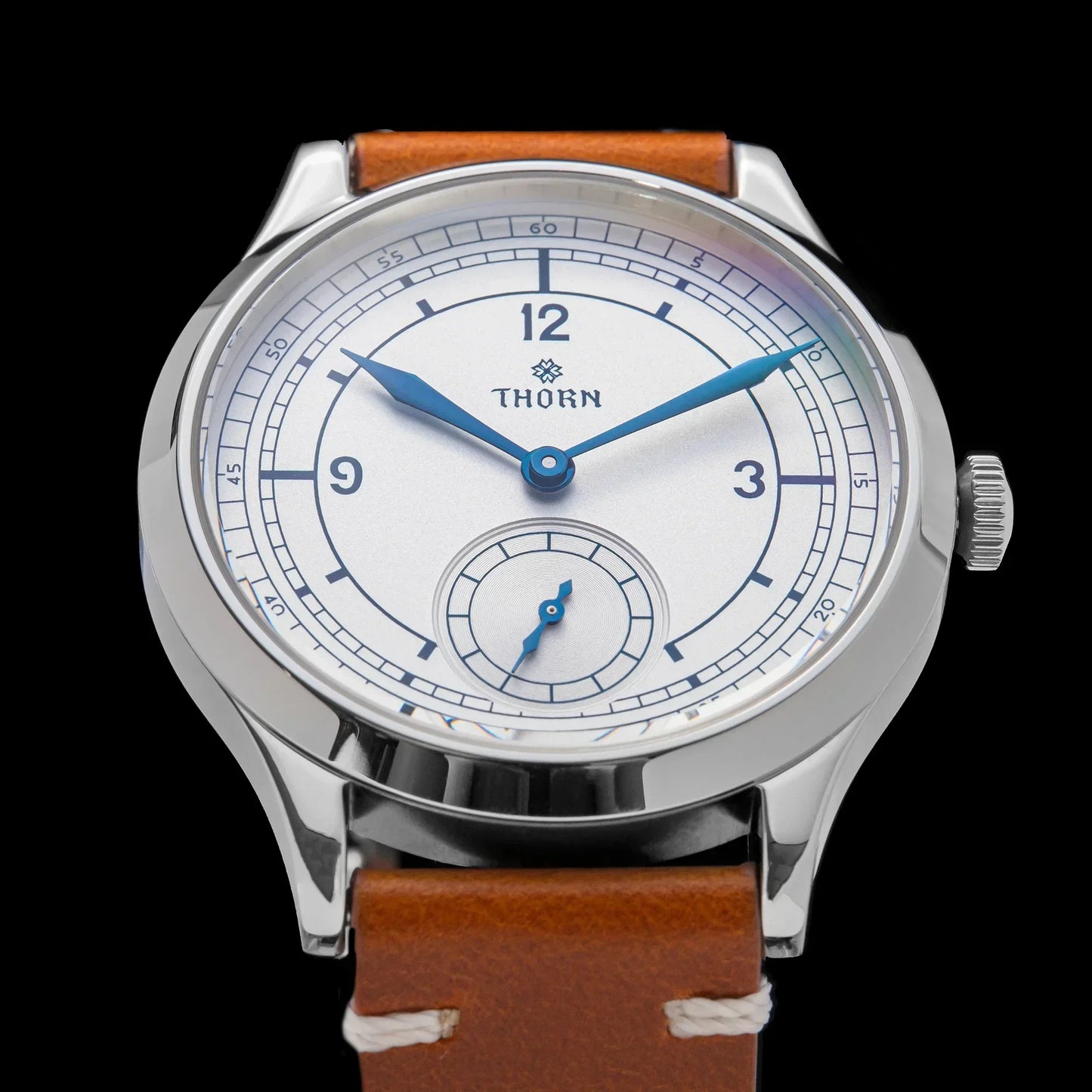 THORN T001 Quartz Watch 316L Stainless Steel Sapphire Crystal Waterproof Grilled Blue Hands Fashion Business Men Women Watch