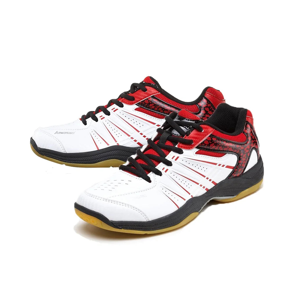 Sapatilhas de badminton masculinas Kawasaki. Sapatilhas desportivas profissionais para mulher. Sapatilhas respiráveis para recintos fechados. K-086