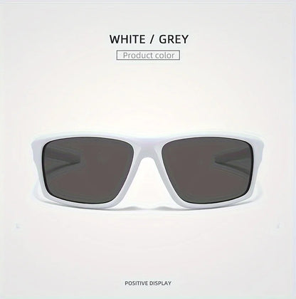 New Polarized Sports Sunglasses for Men, High-Quality TAC Lens Frame, Full Rim, UV Protection, Alloy Decorative, for Climbing