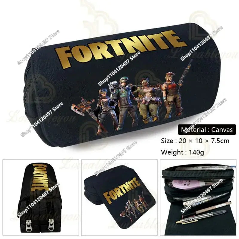 Astuccio Fortnite per studenti, grande capacità, astuccio portapenne per bambini, giocattoli, borsa portapenne, materiale scolastico, custodia per cancelleria, regali gaming per ragazzi