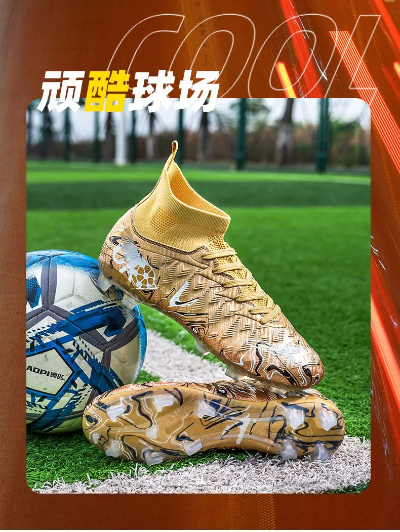 Novas Chuteiras de Futebol Profissionais para Homem, Antiderrapantes, Unissexo, Respiráveis, para Futsal e Desporto, Ultraleves, Drop Shipping