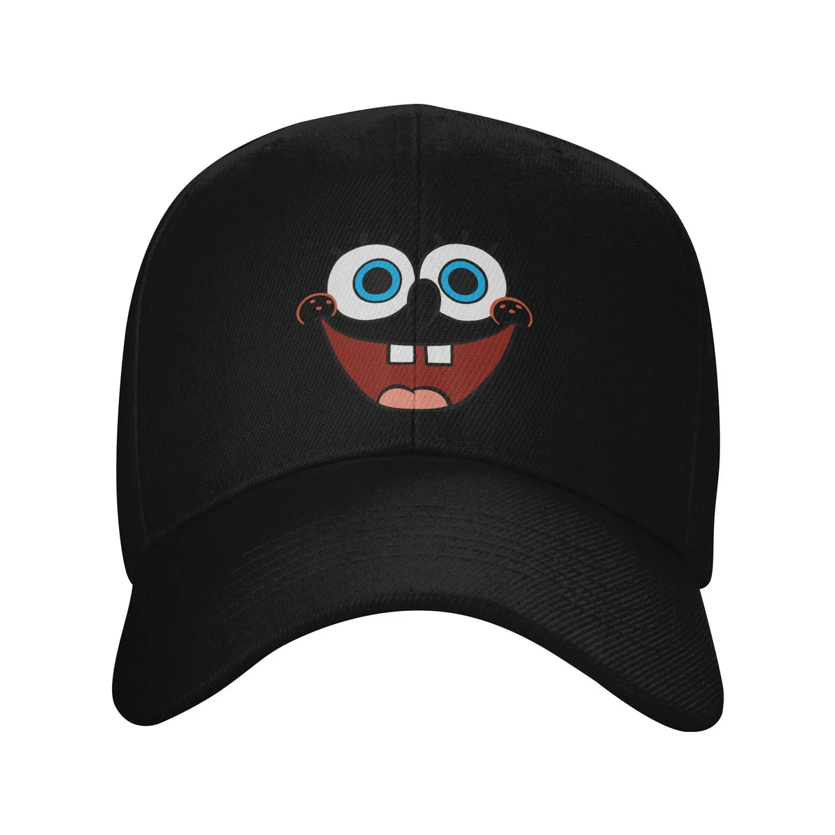 Cappellino da baseball Spongebob con grande volto sorridente, modello "Sun", stile retrò "Trucker" primaverile y2k per coppie, donne, tennis, skate e baseball