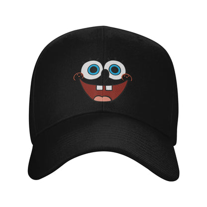 Cappellino da baseball Spongebob con grande volto sorridente, modello "Sun", stile retrò "Trucker" primaverile y2k per coppie, donne, tennis, skate e baseball