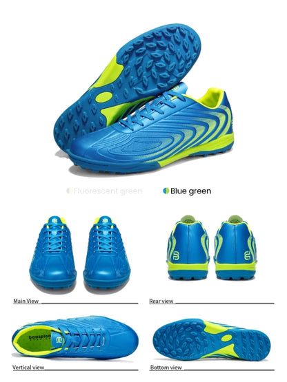 Baasploa Men's Professional Soccer Shoes Outdoor Anti-Slip Training Sport Shoes Male Light Leather Football Boots Chuteira Campo