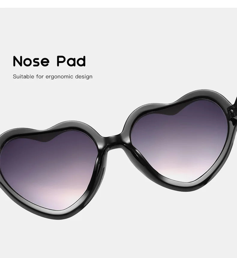 Stylish Kids rose pink Heart Sunglasses UV400 Protection Adjustable Frame for Boys Girls Baby Toddler 0-12 Years eyewear