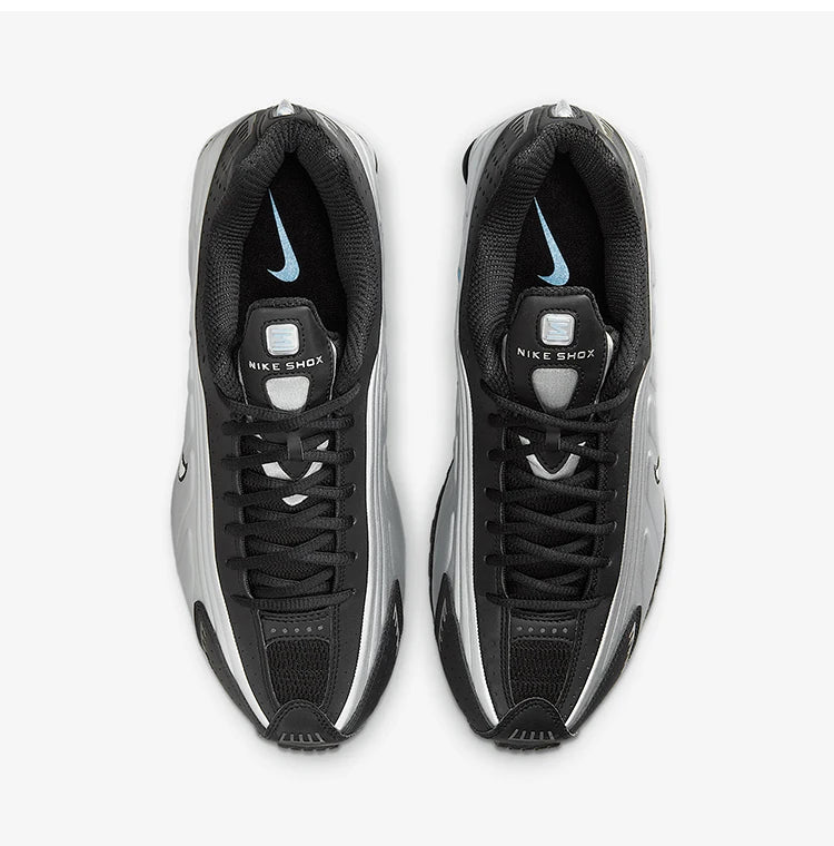 Ténis de corrida Nike Shox R4 genuínos para homem com amortecimento Air, cano baixo HQ1988-004
