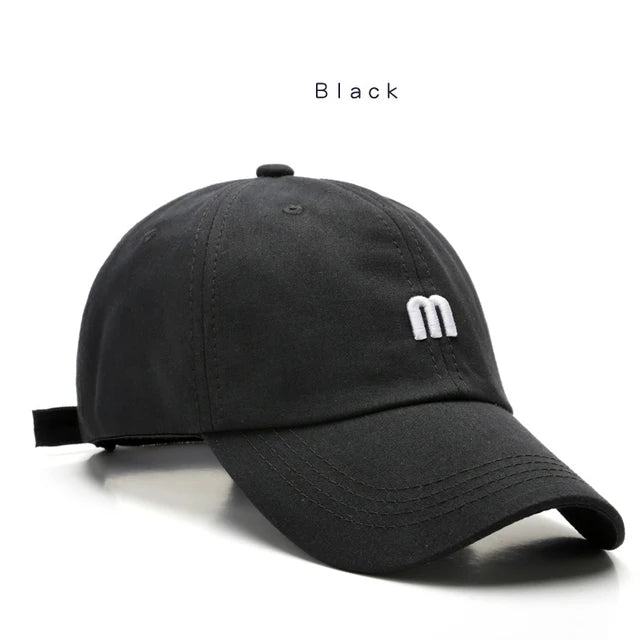 Fashion 100% Cotton Baseball Cap for Men and Women Letters Embroidered Snapback Hat Summer Sun Caps Unisex Casual Hip Hop Hats