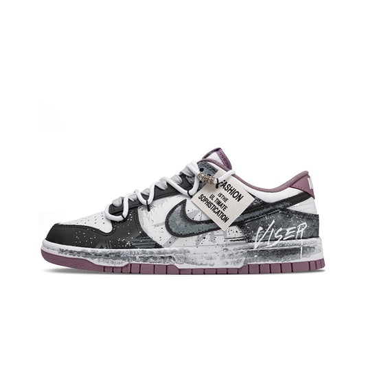 Custom Sneakers Nike Dunk Post-Apocalyptic Wasteland Graffiti Dark Trendy Low-Top Skate Shoes For Men
