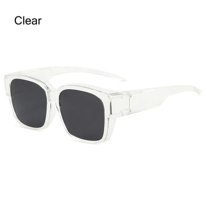 for Driving Riding That Can Be Worn over Other Glasses Fit Over Glasses Sunglasses Wrap Around Square Shades Polarized