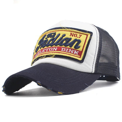 Fashion Letter Embroidery Baseball Cap for Men Women Summer Breathable Mesh Snapback Hat Unisex Hip Hop Trucker Bone Gorras