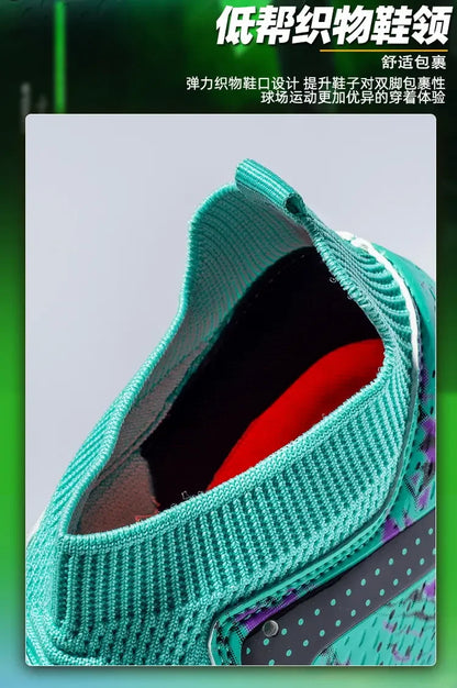 Botas de fútbol oversize para jóvenes y niños, diseño cómodo y flexible, rendimiento estable antideslizante para deportes al aire libre en campo