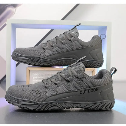 Simple Men's Shoes Lightweight Hiking Sports 2025 Wide Toe Barefoot Shoes Multifunctional Casual Mesh Breathable Walking Shoes