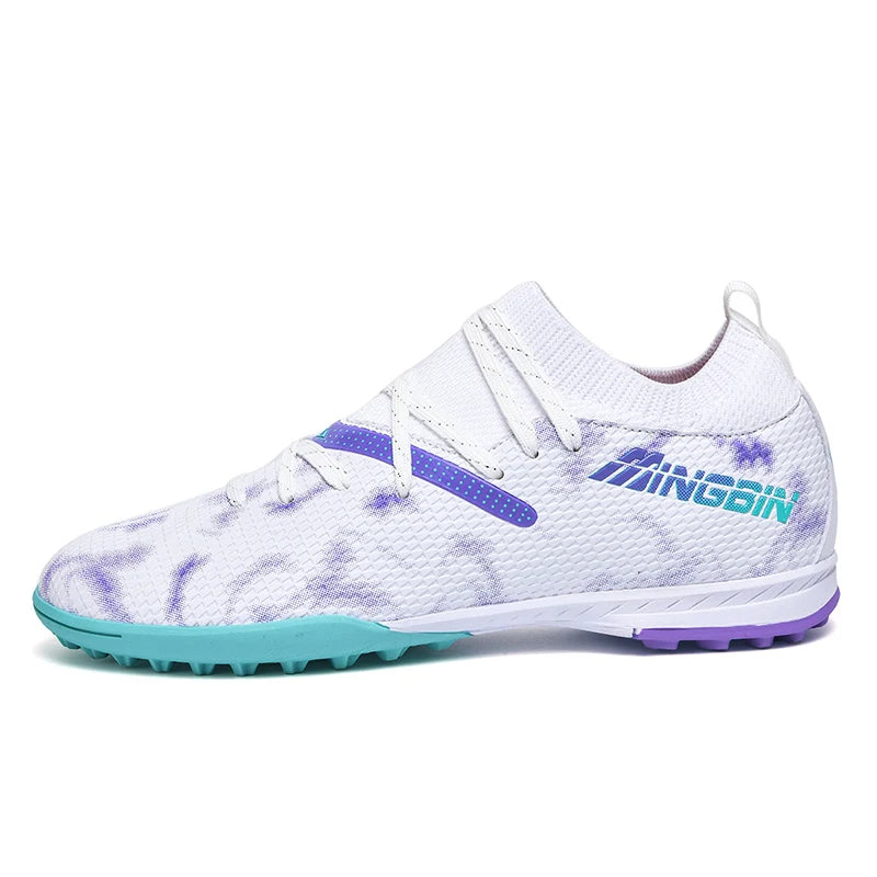 Turf Soccer Cleats Professional Men Football Boots Breathable Mesh Youth Soccer Shoes Anti Skid Male Sneakers Society Chuteira