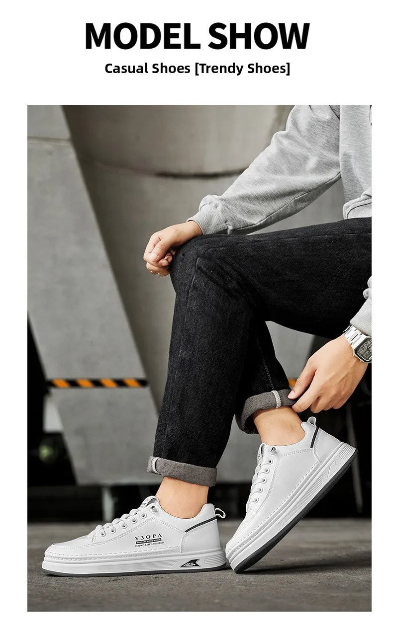 Męskie letnie modne casualowe buty do prowadzenia samochodu, sportowe wsuwane mokasyny, uniwersalne, wygodne, oddychające, odporne na zużycie, skórzane -..