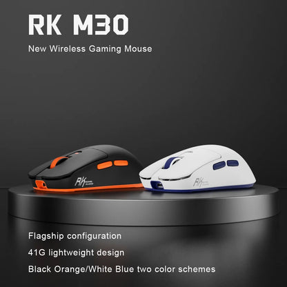 Mouse wireless Bluetooth RK ROYAL KLUDGE M30 PAW3311 41G leggero 12000dpi tri-mode per gamer, ergonomico con software