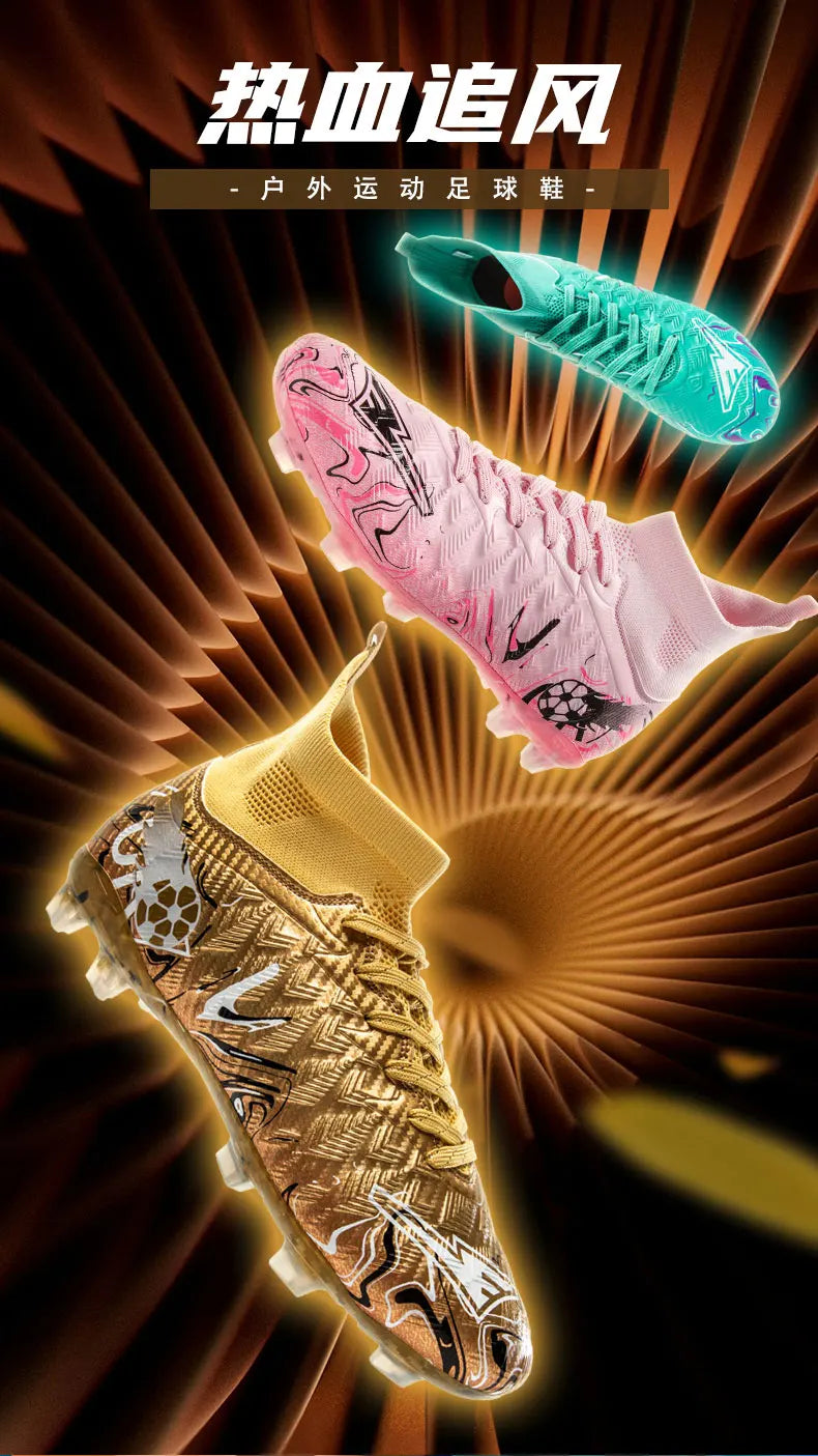 Novas Chuteiras de Futebol Profissionais para Homem, Antiderrapantes, Unissexo, Respiráveis, para Futsal e Desporto, Ultraleves, Drop Shipping