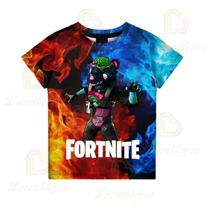 Camiseta Battle Royale Fortnite Victory para niños, tops para niñas y niños, camisetas Harajuku infantiles 3D, NUEVO DISEÑO 2025