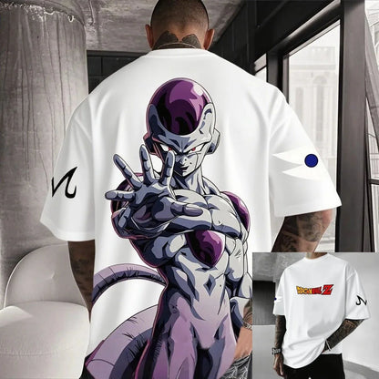 2026 Summer Dragon Ball Frieza Anime Men's T Shirt Cotton Women Short Sleeve Graphic Streetwear Casual Tops Hip Hop Y2k Clothes