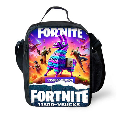 Set scuola classico FortniteS per bambini: zaino, borsa pranzo e astuccio, borse scolastiche capienti per bambino e bambina, idea regalo perfetta