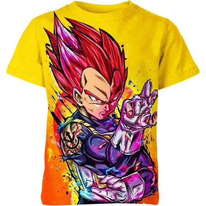 T-shirt casual respirável Dragon Ball para criança, verão 2026, estilo estampado 3D, anime, camisola desportiva de futebol para homem