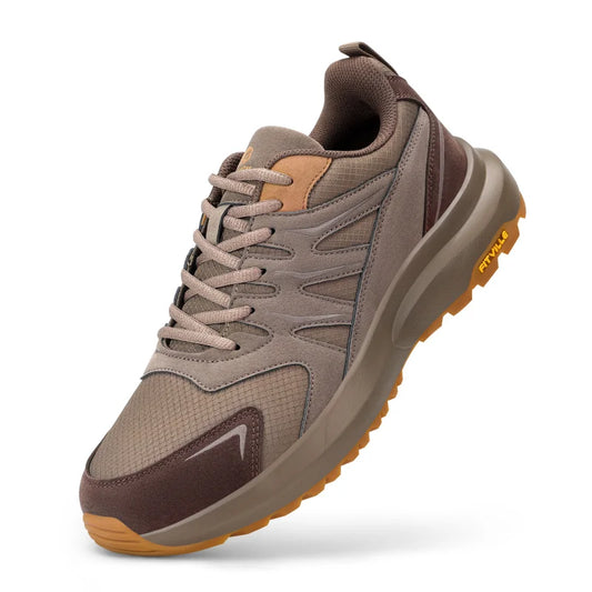 FitVille Extra Wide Sneakers For Men Hiking Walking Shoes Wide Toe Box Lightweight Running Shoes For Flat Feet With Arch Support